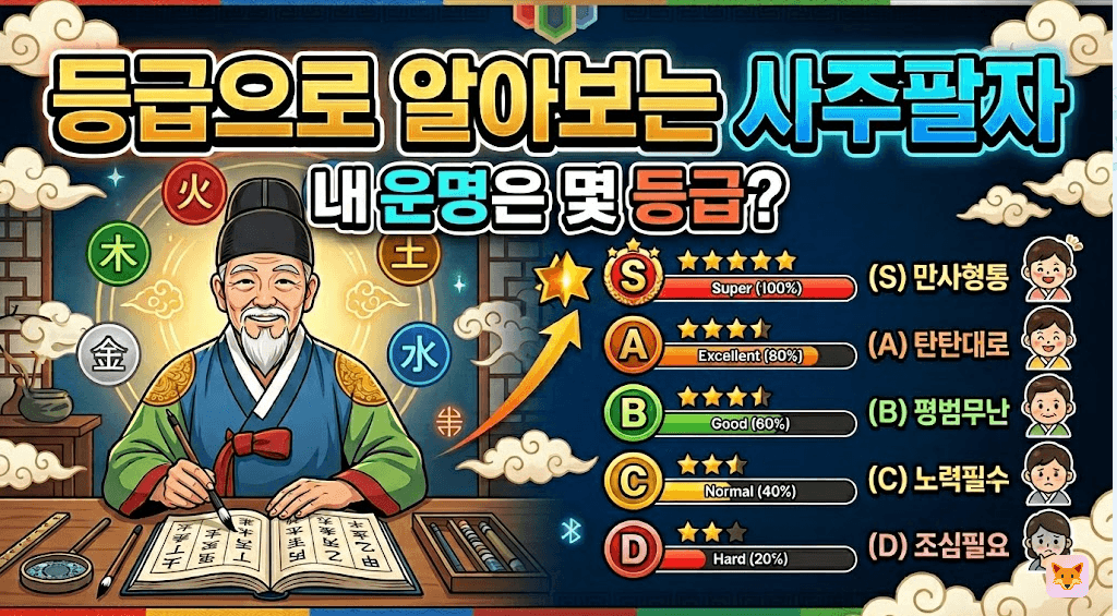 등급으로 알아보는 사주팔자, 내 운명은 몇 등급?