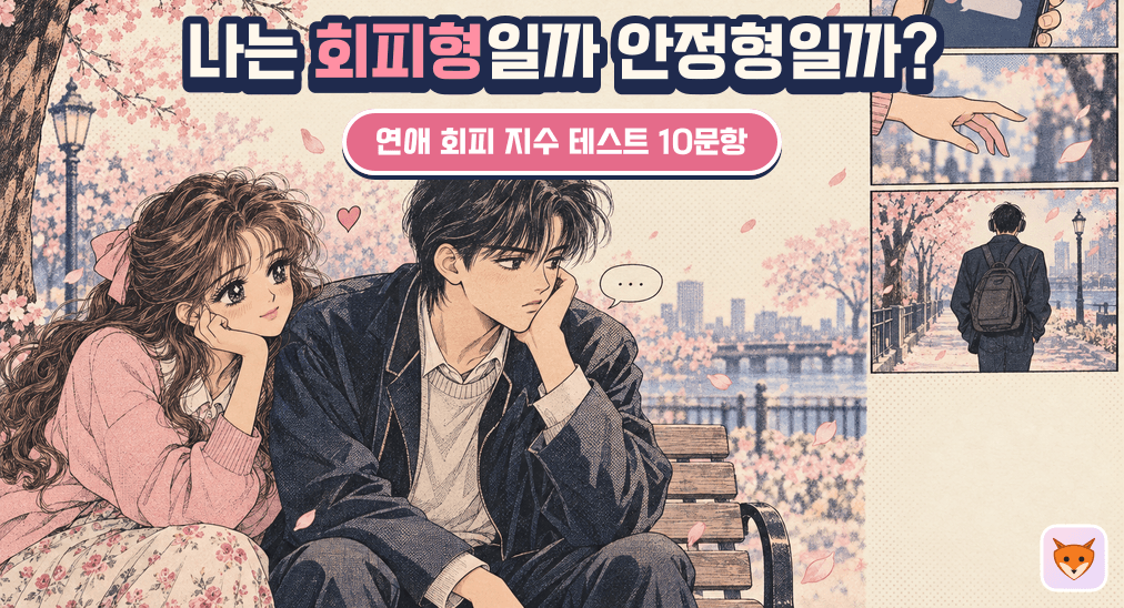 나는 회피형일까 안정형일까? 연애 회피 지수 테스트