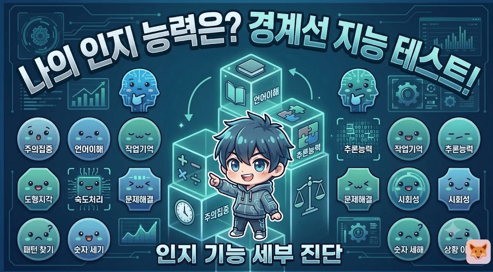 경계선 지능 자가점검 - 나의 일상 적응력은?