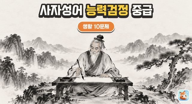 사자성어 능력검정 중급