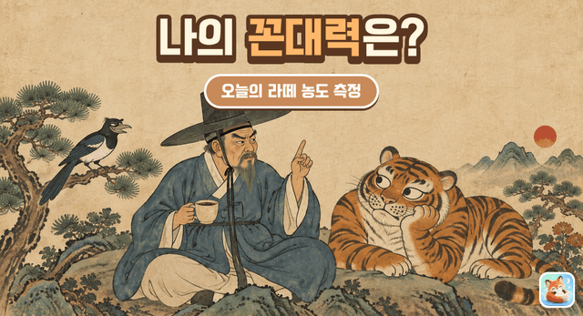 나의 꼰대력 지수는 몇 점일까?
