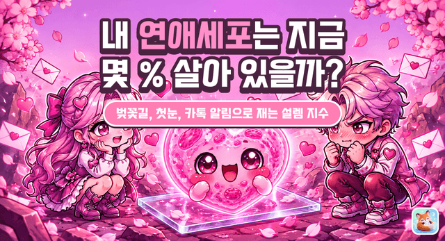 내 연애세포는 지금 몇 % 살아 있을까?