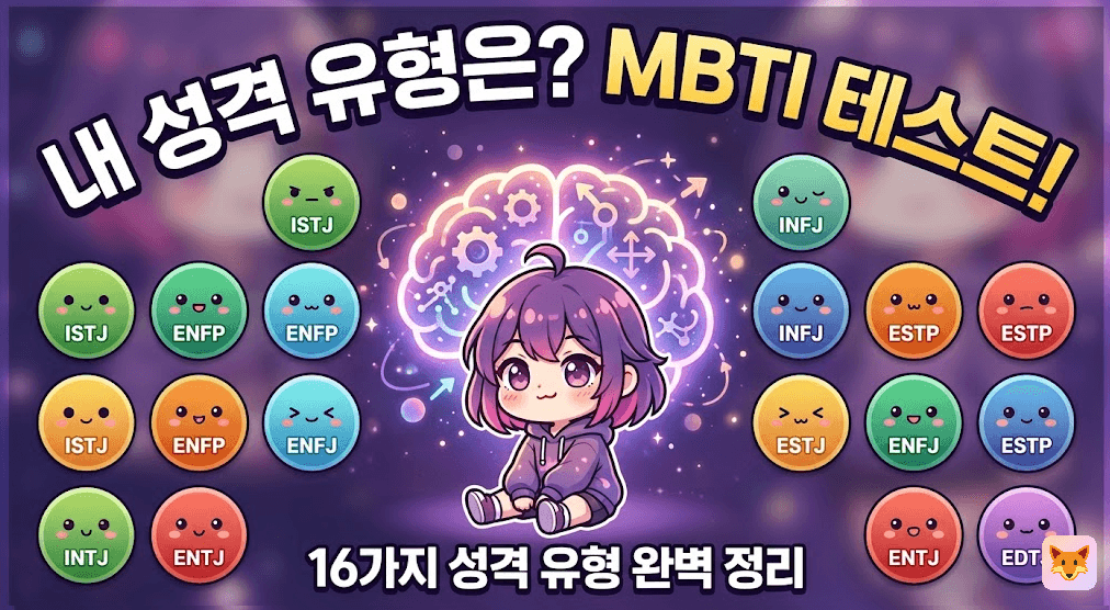 MBTI 16유형 검사 (심리학 기반)