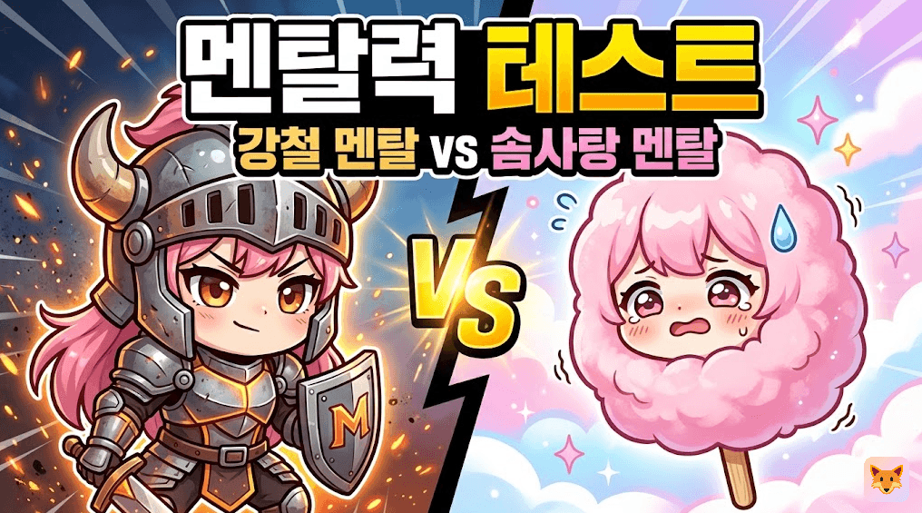 내 멘탈은 강철일까, 솜사탕일까?