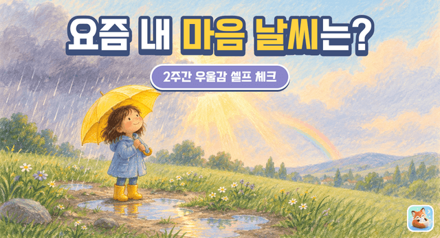 요즘 나의 우울감 체크: 마음 날씨는 어떤가요?