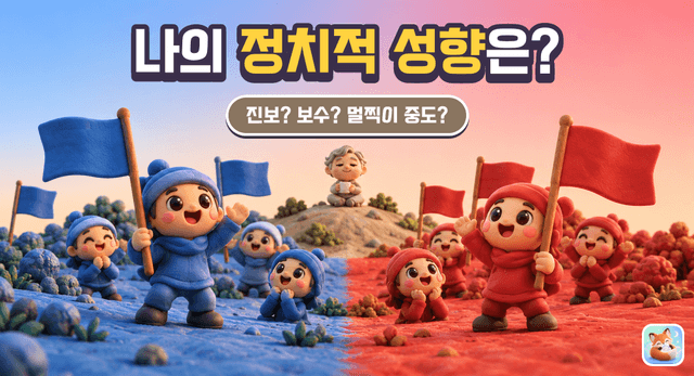 나의 정치적 성향은 어느 쪽일까?