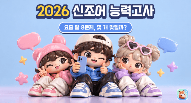 2026 신조어 능력고사
