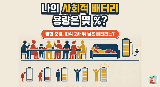 나의 사회적 배터리 용량은?