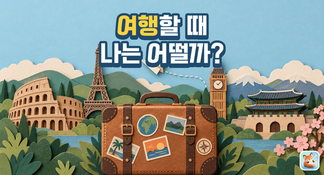 여행할 때 나는 어떤 사람?