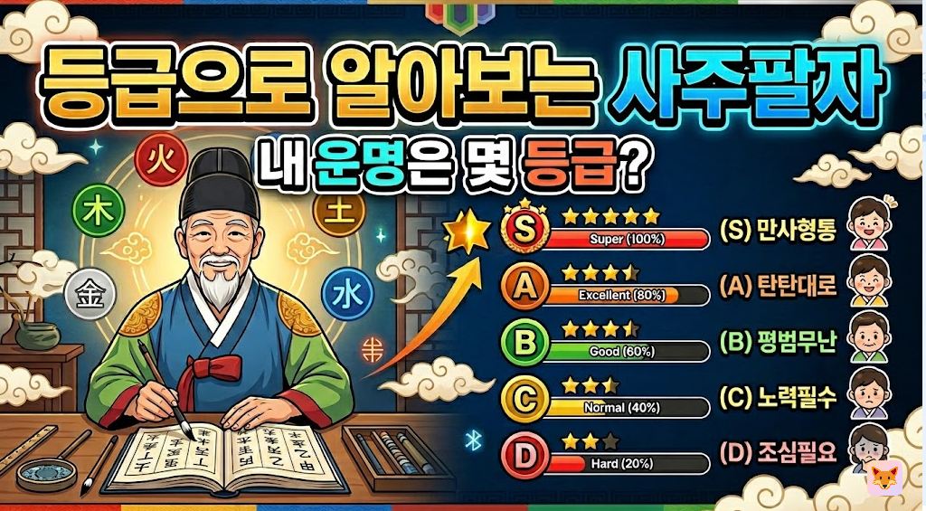 등급으로 알아보는 사주팔자 — 내 운명은 몇 등급?